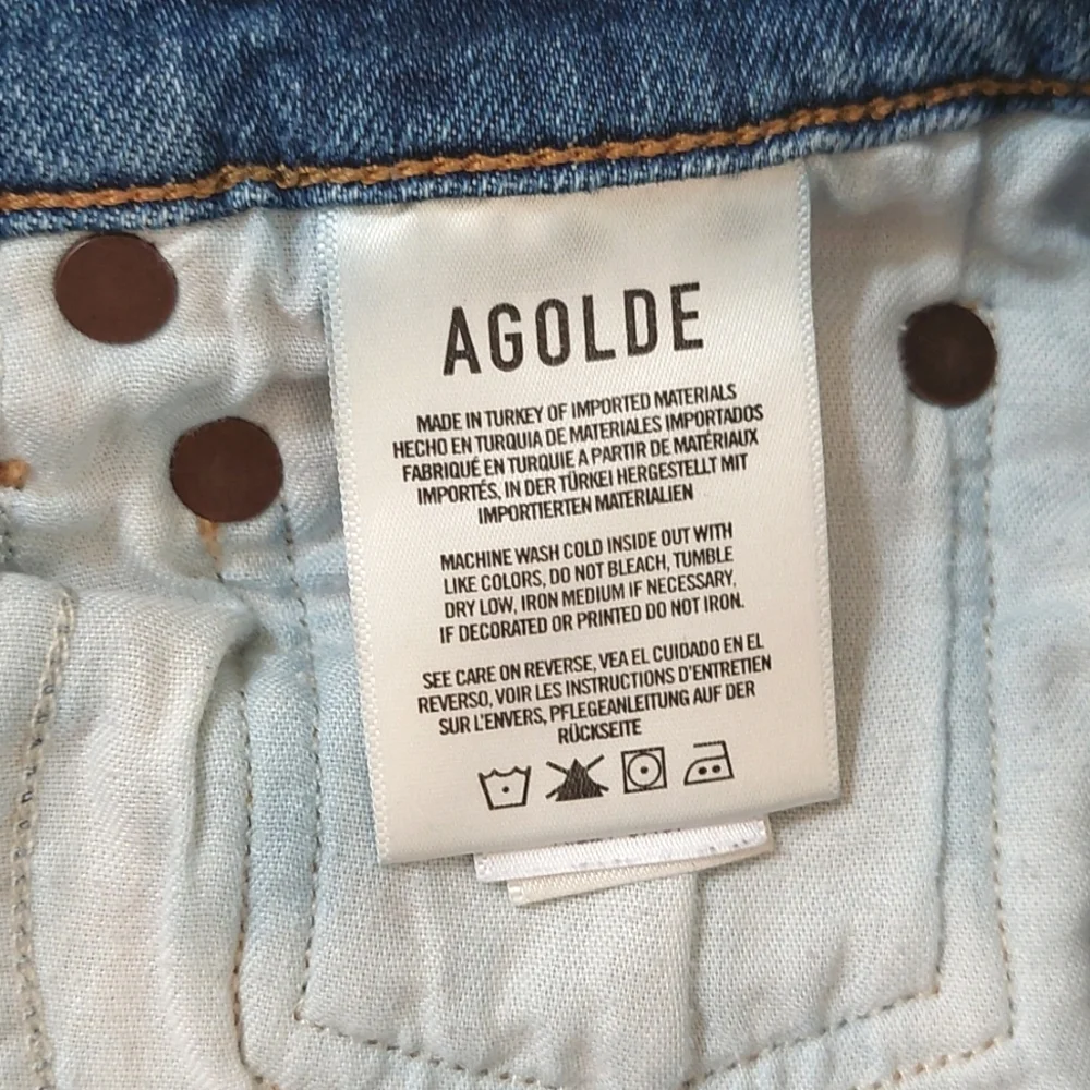 Agolde Riley High Rise Straight Crop Jeans - Picture 8 of 12